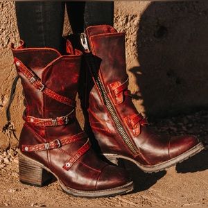 Freebird Cora Boots in Red